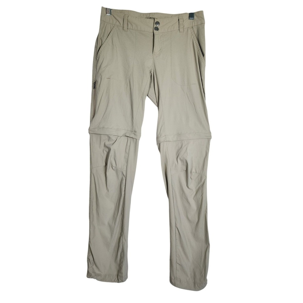 Columbia Omni Shield 2 Short Convertible Hiking Pants Zip Off Tan Trails Outdoor